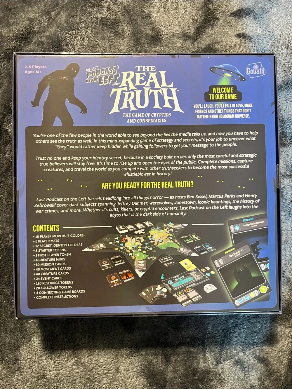 Goliath The Real Truth Board Game - The Last Podcast on the Left